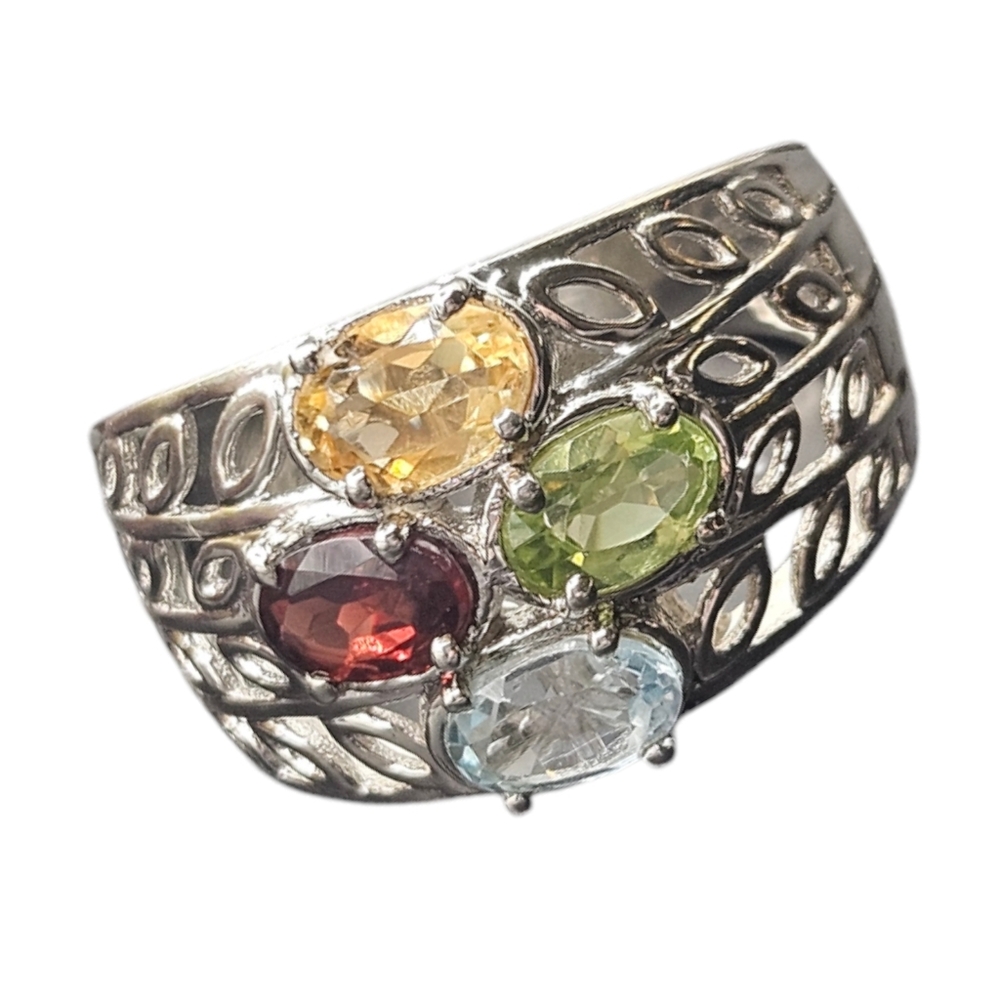 Multi-Gemstone Ring - Picture 2 of 3